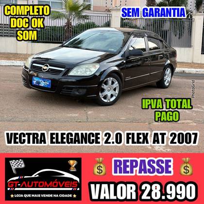 CHEVROLET VECTRA 2.0 MPFI ELEGANCE 8V FLEX 4P AUTOMÁTICO